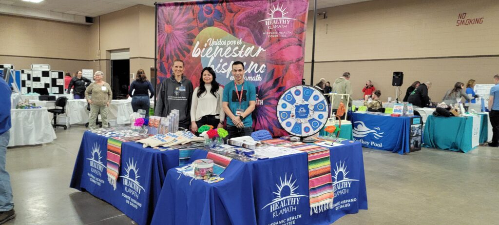 booth at the living well community health fair in 2023