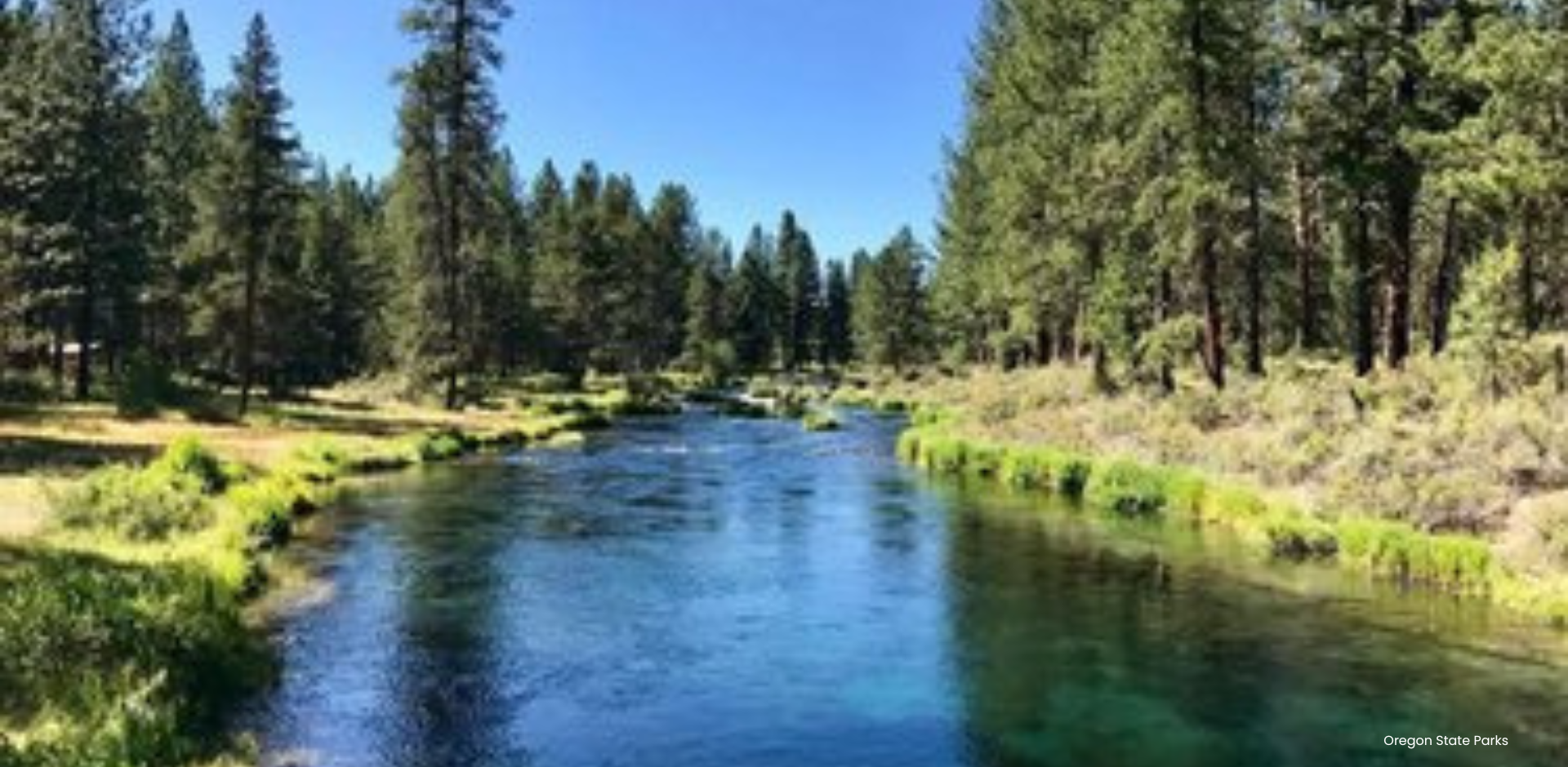 blue spaces williamson river via oregon state parks