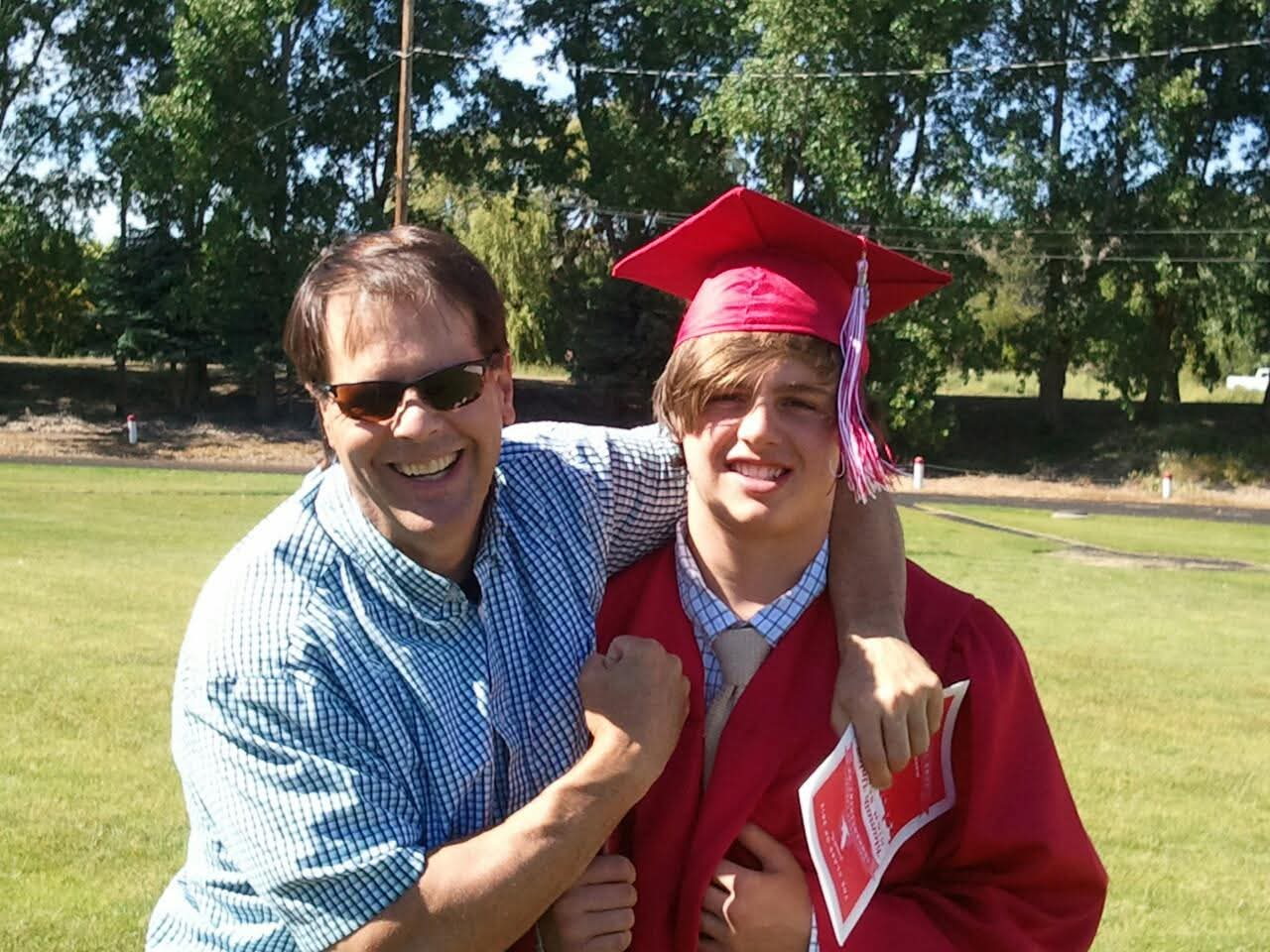 Dr Niskanen and his son Jon